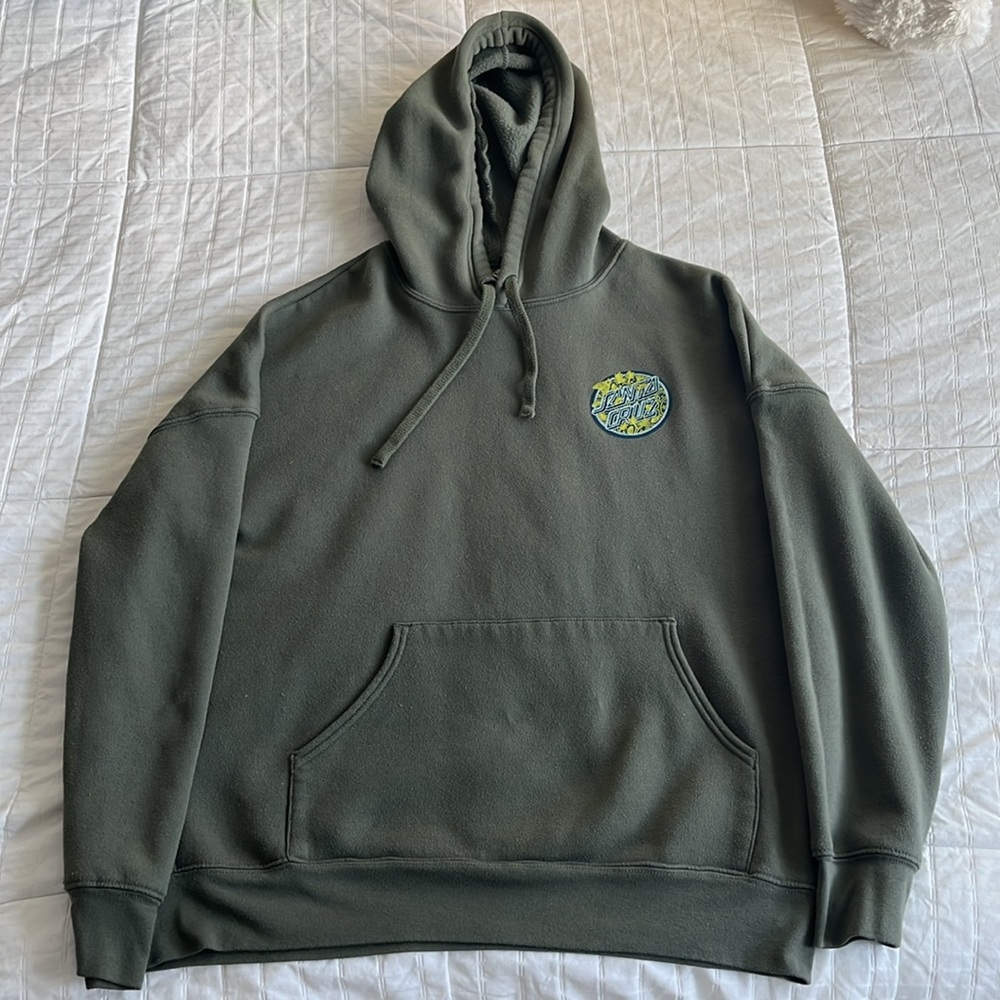 Santa Cruz dark green hoodie